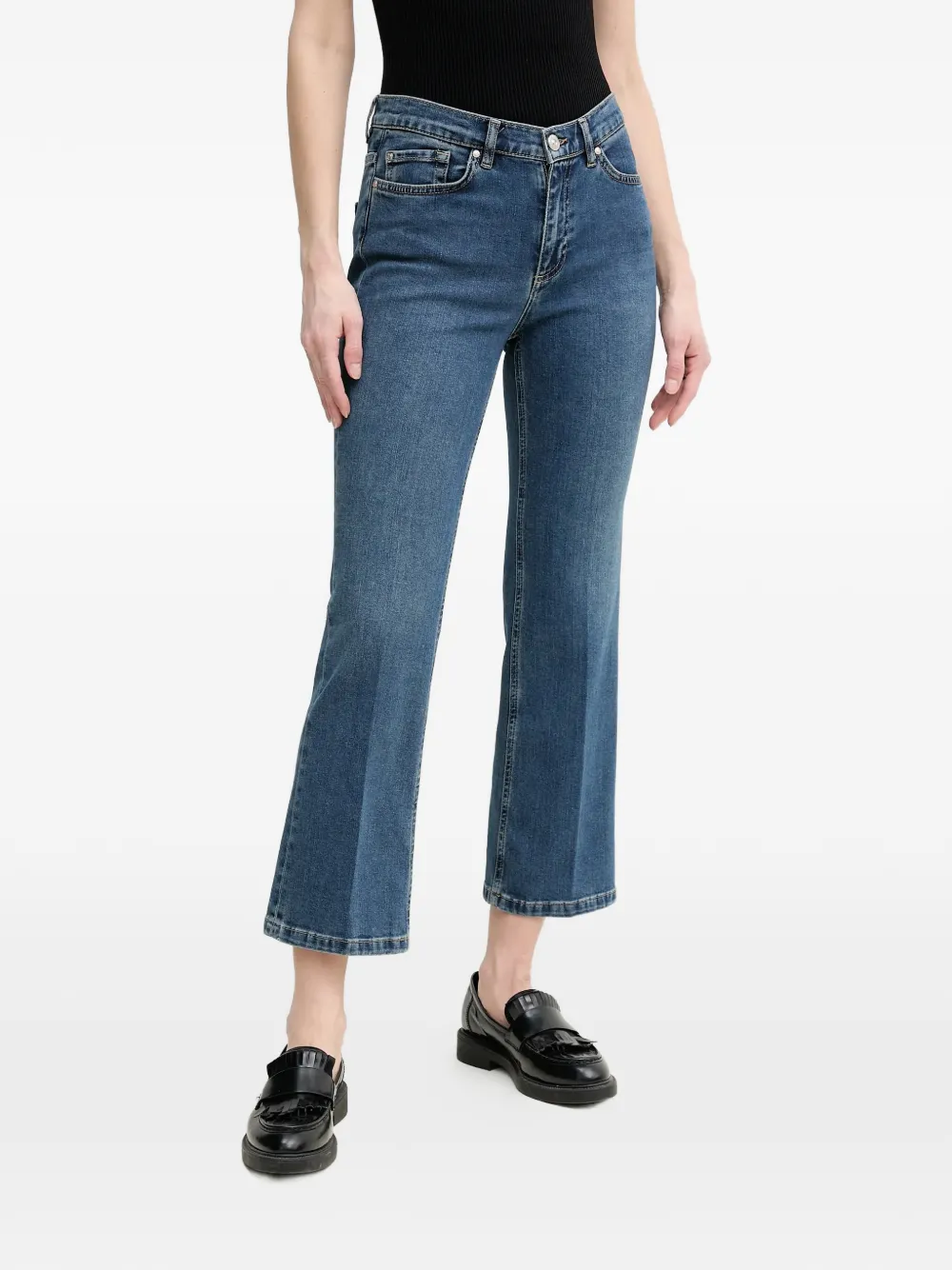 OUI blue cropped jeans