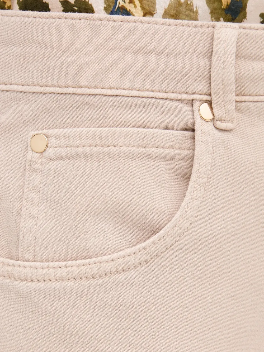 Marc Aurel Broek met cuffs Beige