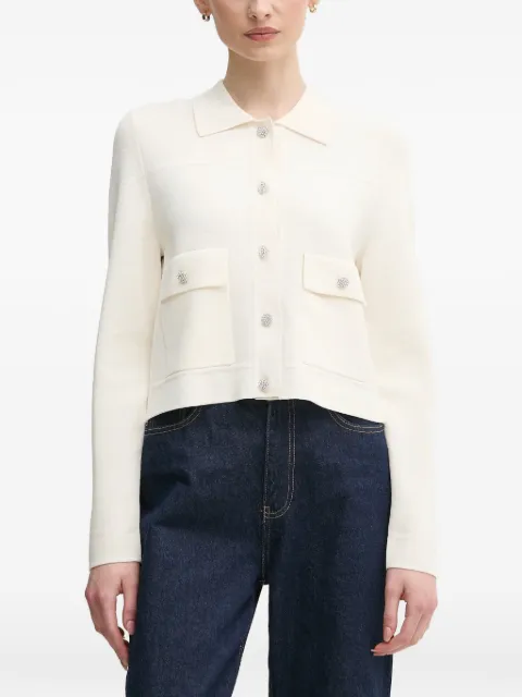 OUI embellished pocket cardigan