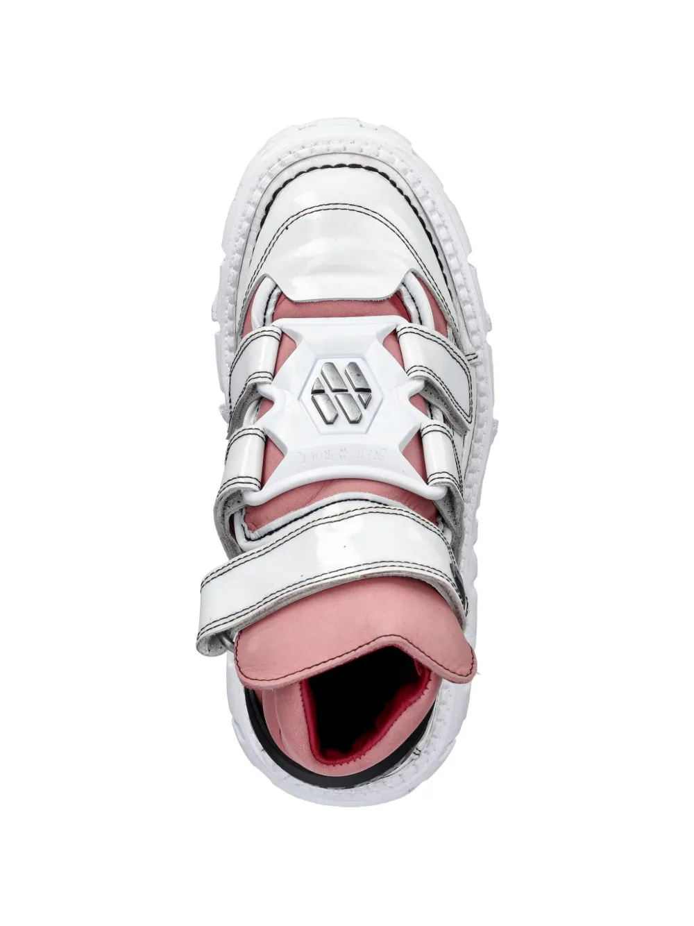 NEW ROCK M-TANK008-C6 laarzen met plateauzool Wit