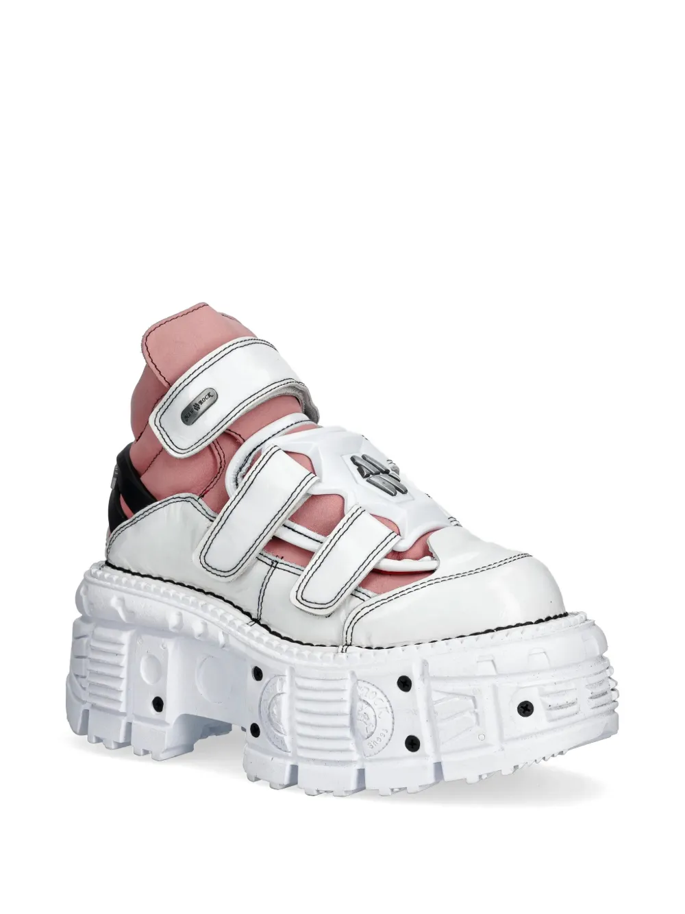 NEW ROCK M-TANK008-C6 laarzen met plateauzool Wit