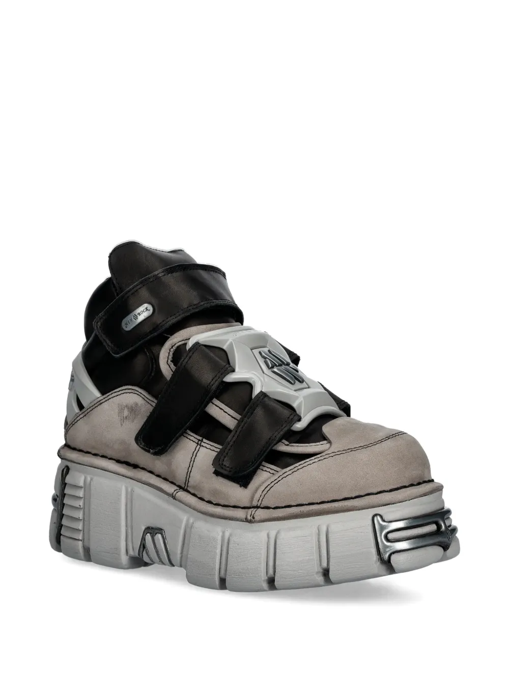 NEW ROCK Alaska Perla Itali Negro Tower sneakers met plateauzool Beige