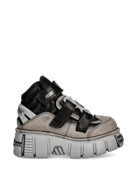 NEW ROCK Alaska Perla, Itali Negro, Tower platform sneakers