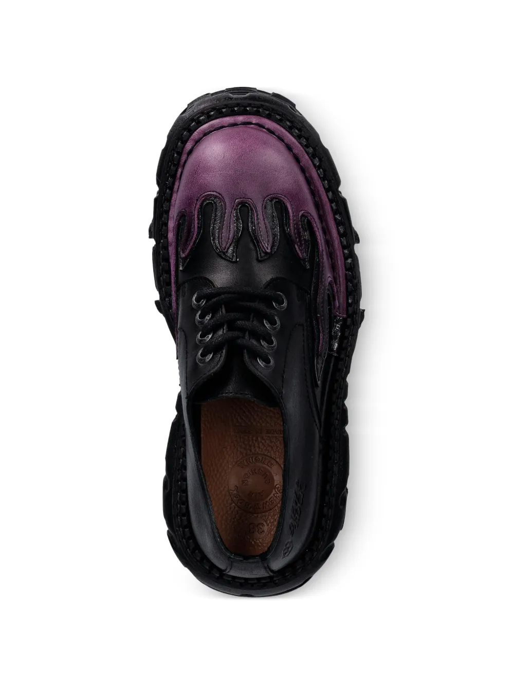 NEW ROCK M-TANK1553-C16 laarzen met plateauzool Zwart