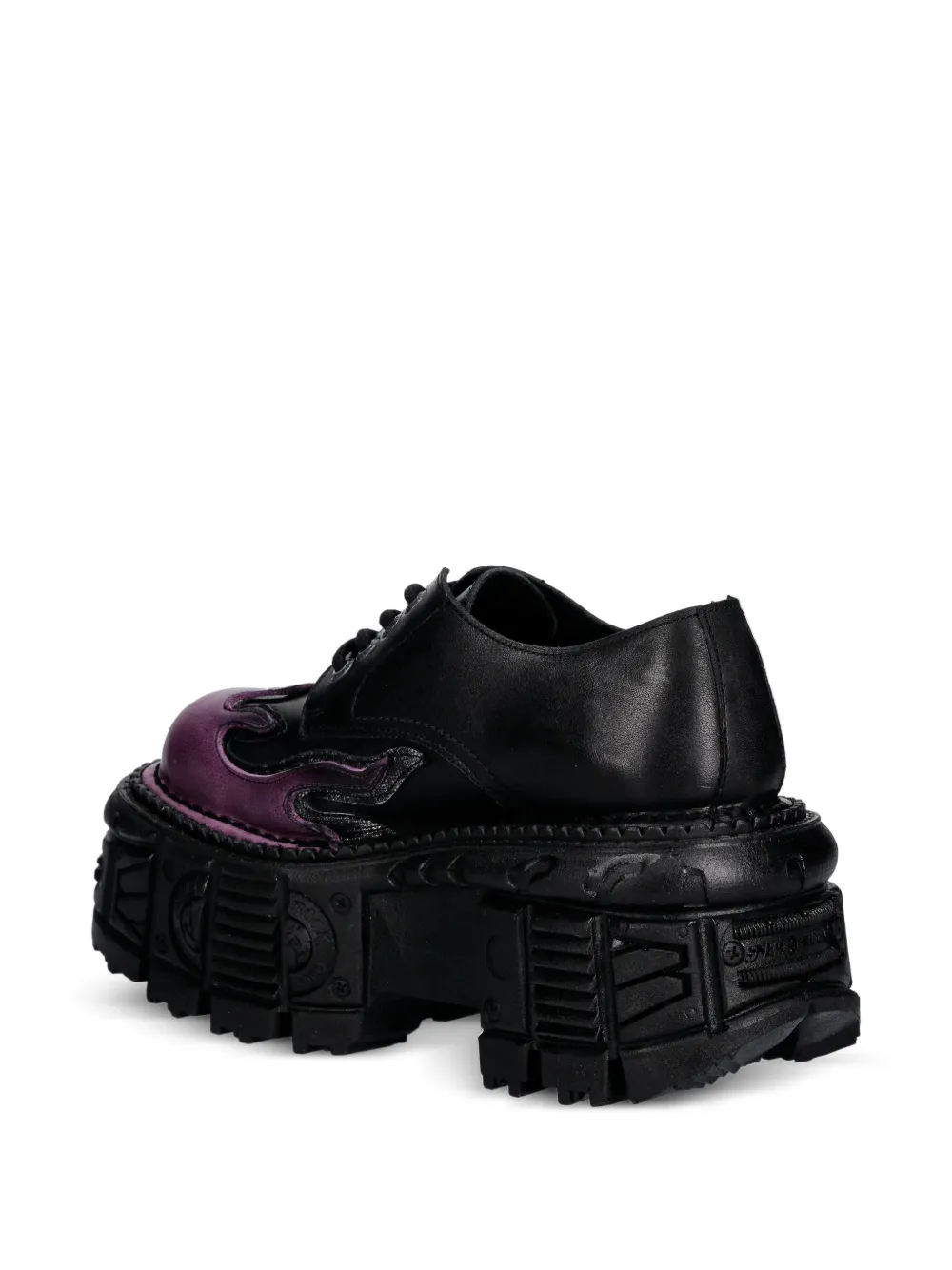 NEW ROCK M-TANK1553-C16 laarzen met plateauzool Zwart