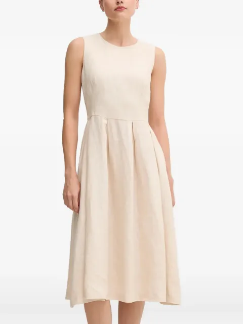 OUI linen midi dress