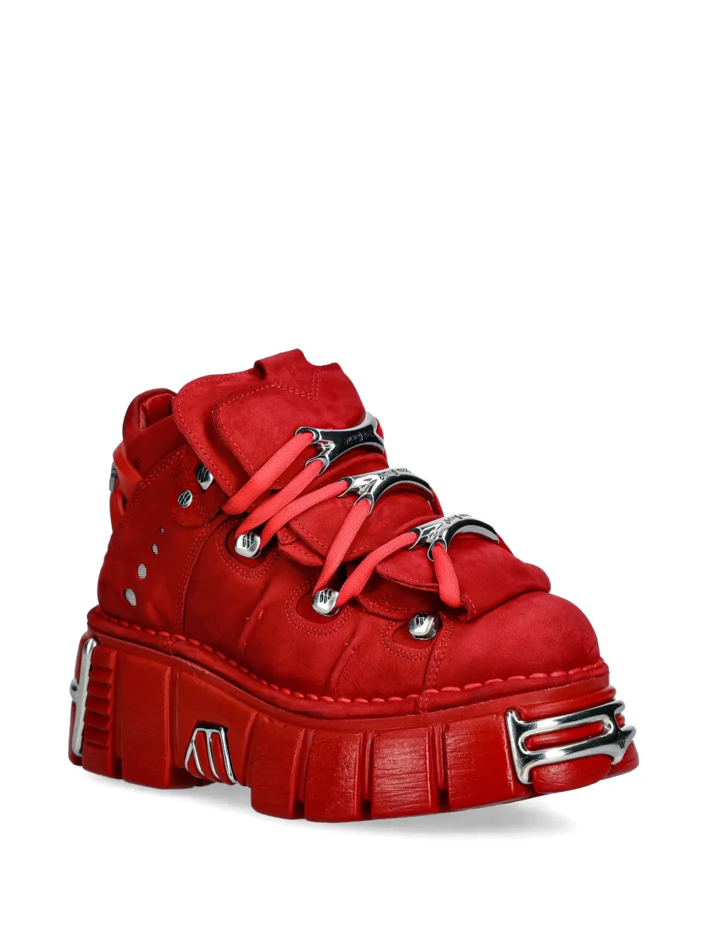 NEW ROCK Sneakers met hardware Rood