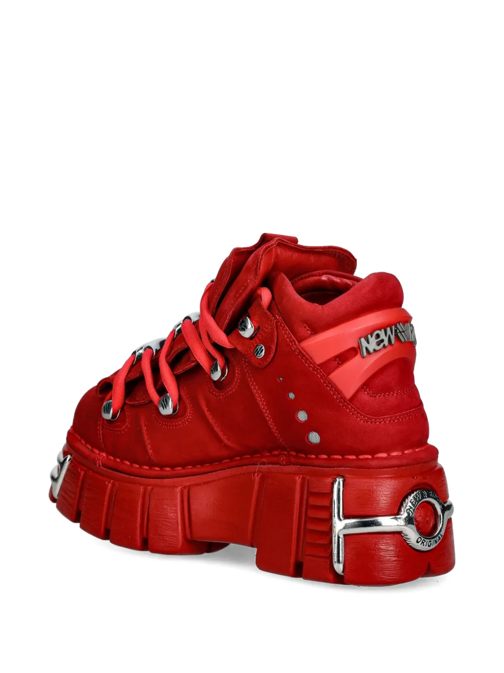 NEW ROCK Sneakers met hardware Rood