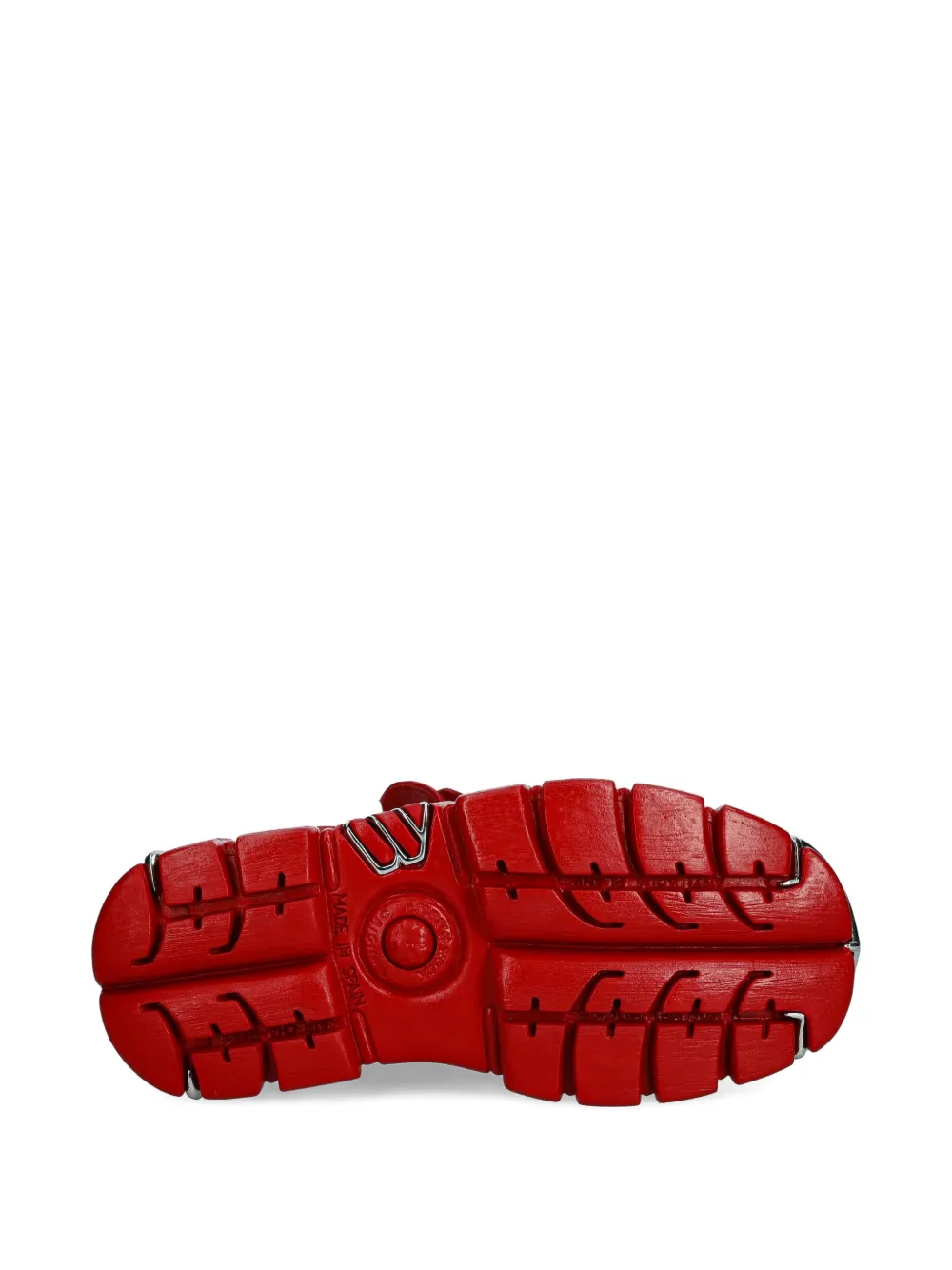 NEW ROCK Sneakers met hardware Rood