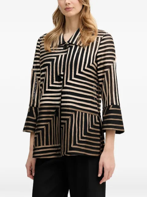 Joseph Ribkoff geometric-striped shirt