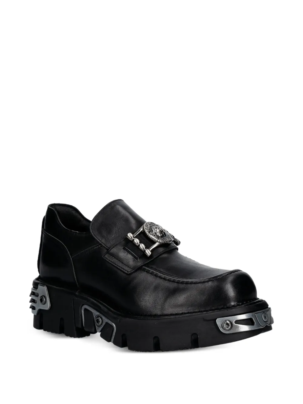 NEW ROCK Verfraaide loafers Zwart