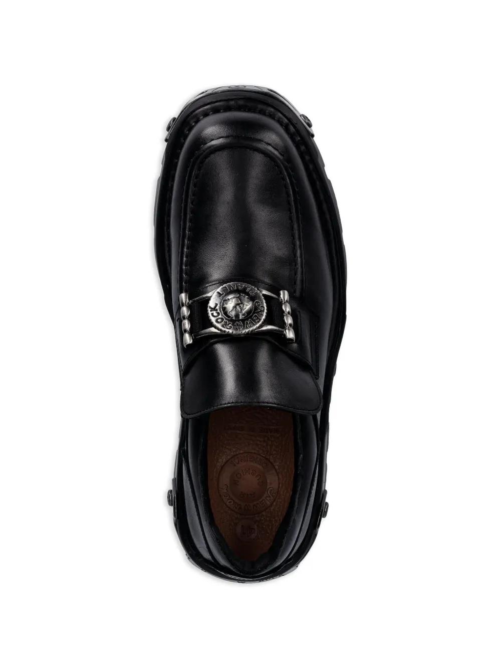 NEW ROCK Verfraaide loafers Zwart