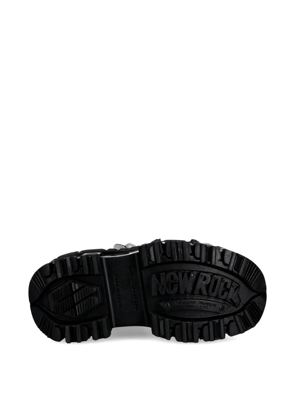 NEW ROCK platform metal detail sneakers Zwart