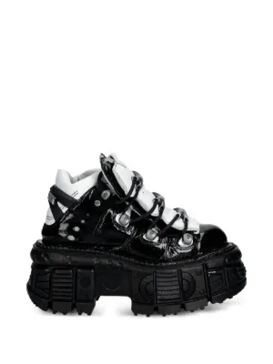 NEW ROCK lace-up lug-sole Trainers | Grey | FARFETCH SG