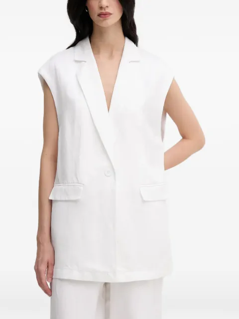 Marc Aurel sleeveless single-breasted blazer