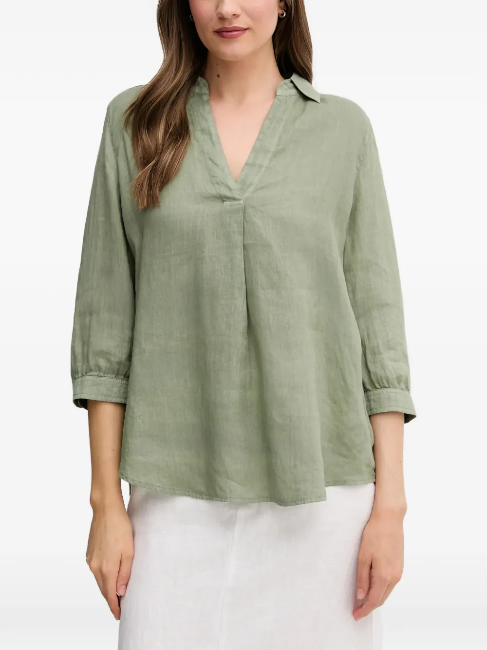 OUI V-neck blouse - Verde