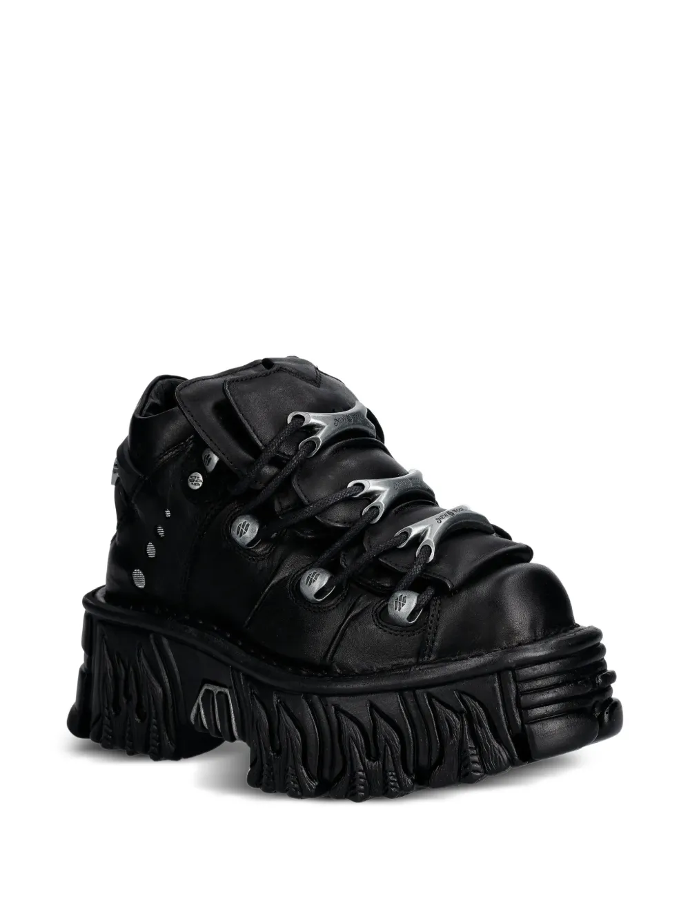 NEW ROCK Sneakers met plateauzool Zwart