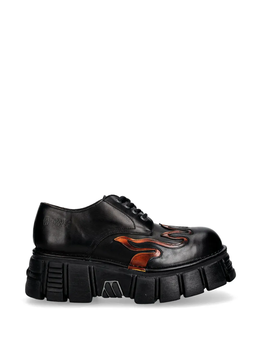 NEW ROCK M-1553C-C2 flame platform boots - Nero