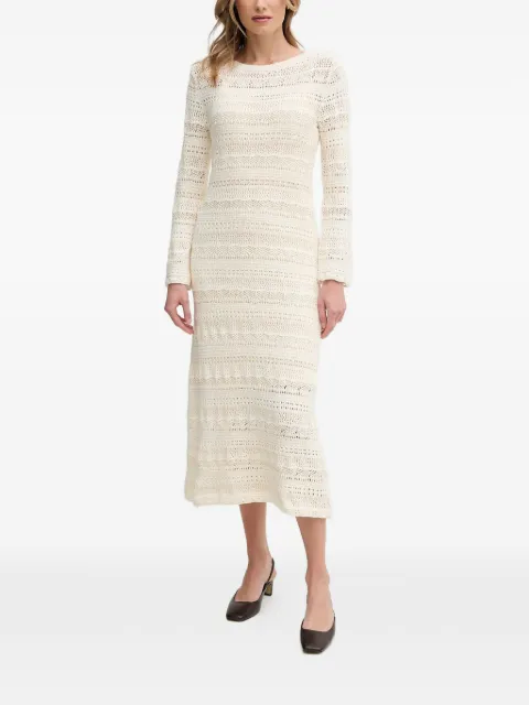 OUI openwork-design midi dress