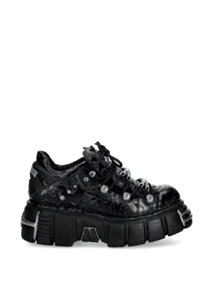 NEW ROCK lace-up Hardware Sneakers | Red | FARFETCH