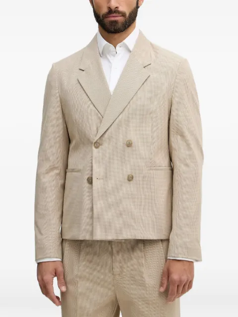 Lindbergh double-breasted pleated suit