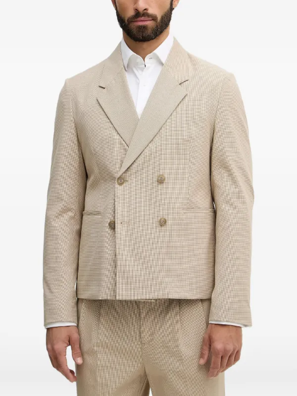 Lindbergh プリーツ ダブルスーツ | ニュートラル | FARFETCH JP