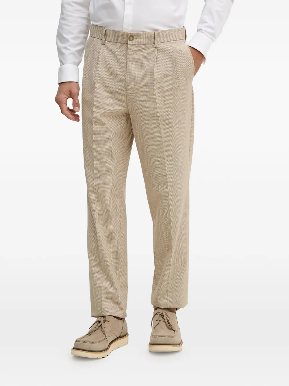  Lindbergh Double-breasted Pleated Suit - Neutrals 