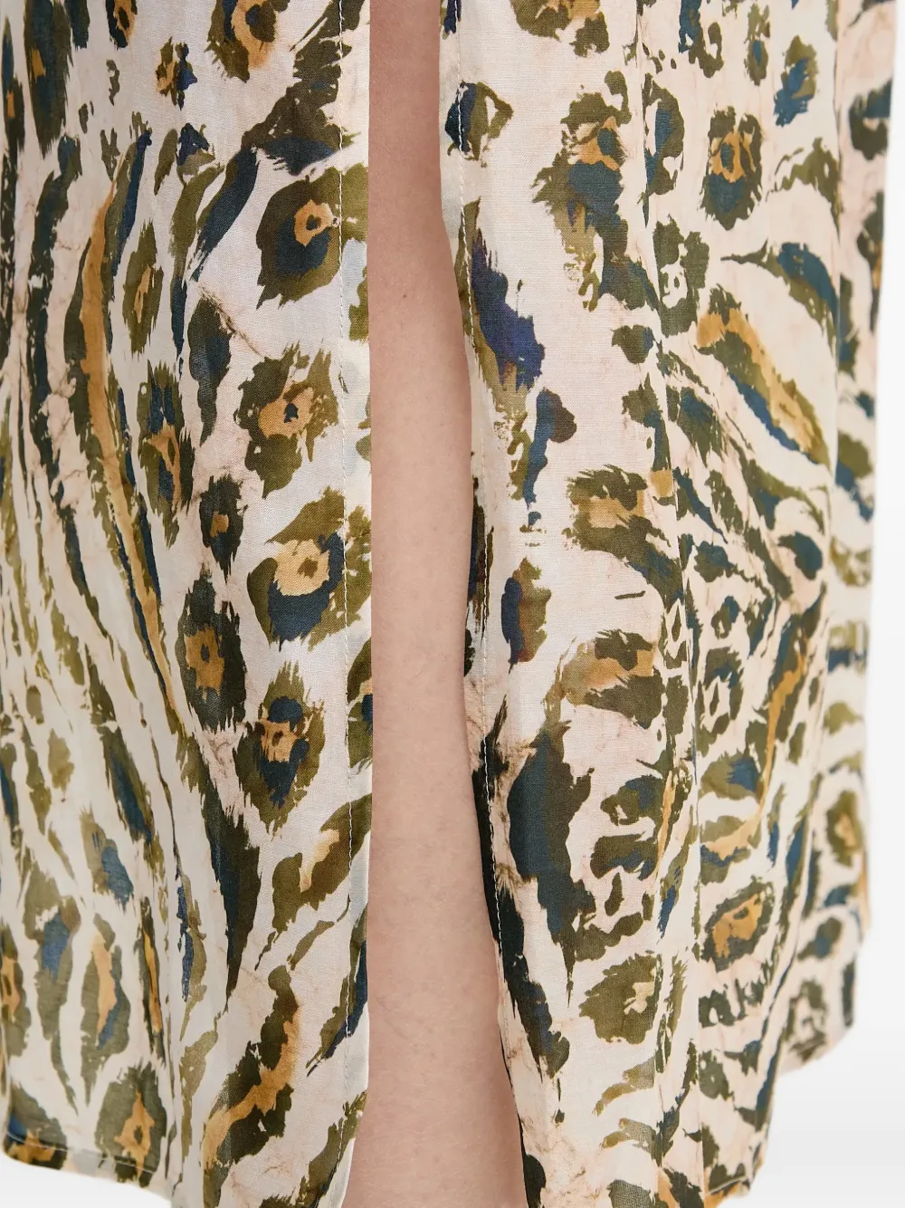 Marc Aurel Midi-rok met dierenprint Beige