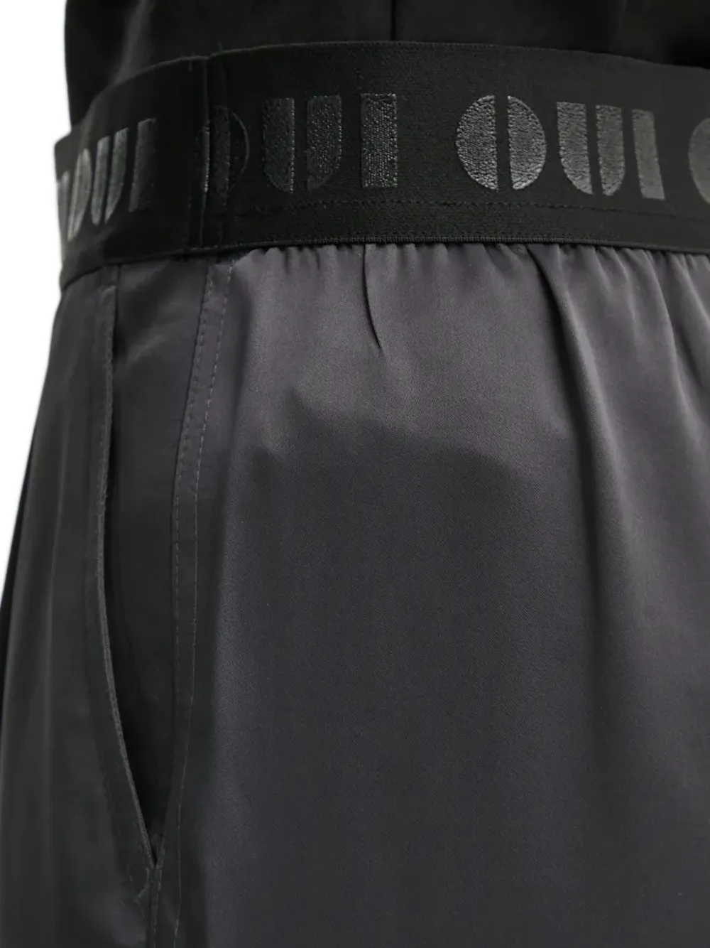 OUI Broek met elastische tailleband Grijs