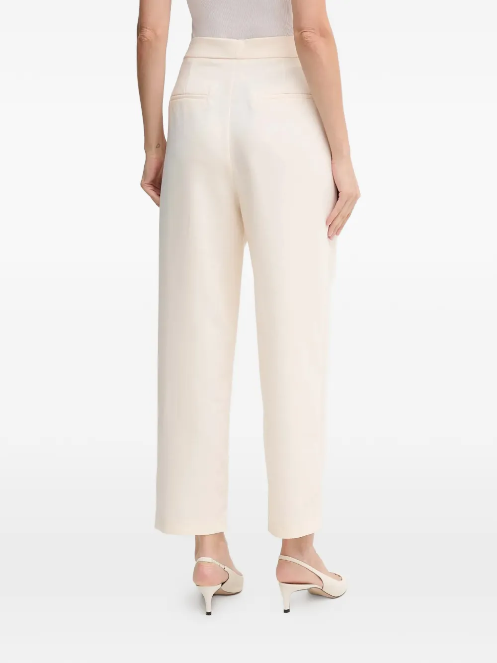  Oui Pleated Trousers - Neutrals 