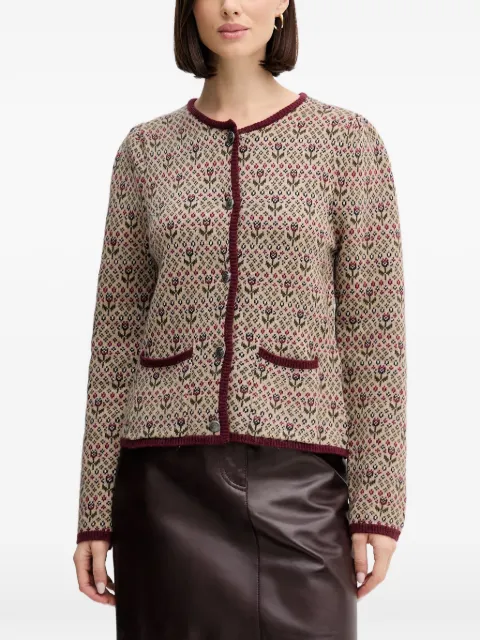 Hoss Intropia floral button cardigan