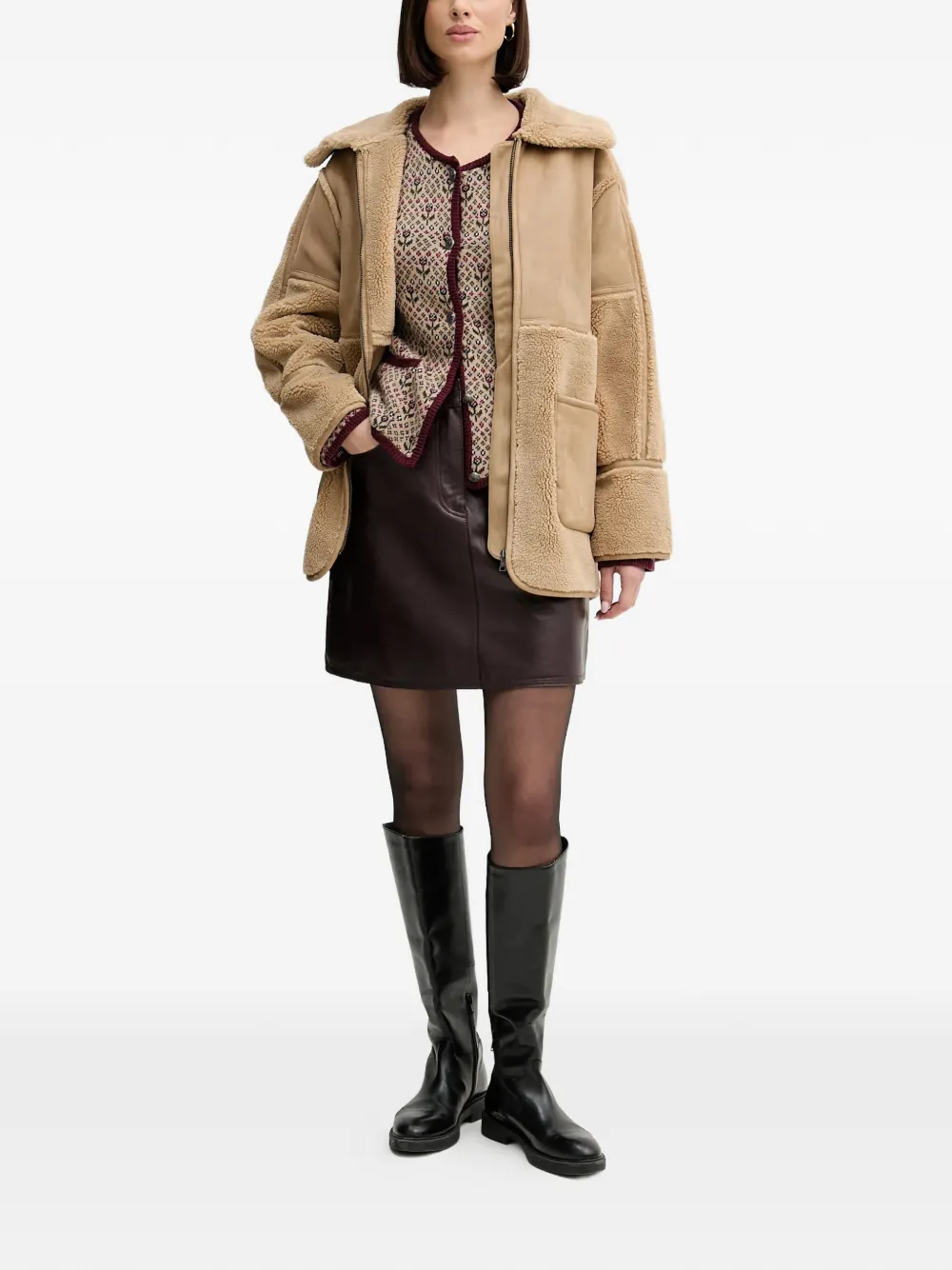 Hoss Intropia Floral Button Cardigan - Neutrals 