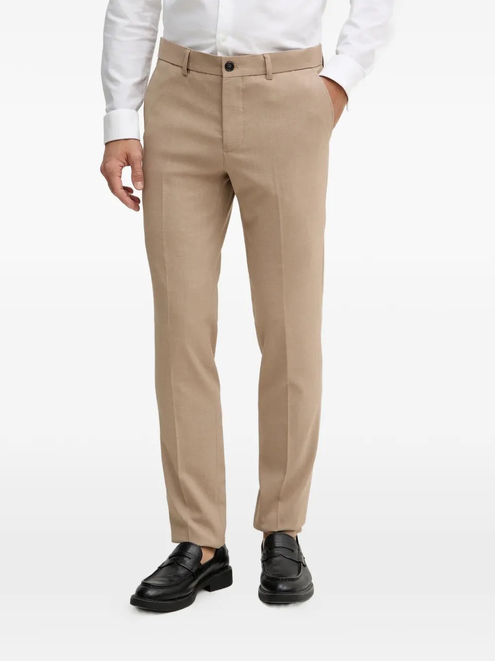  Lindbergh Double-breasted Notched Lapel Suit - Neutrals 