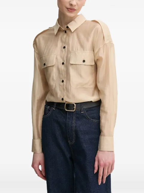OUI flap-pocket buttoned shirt