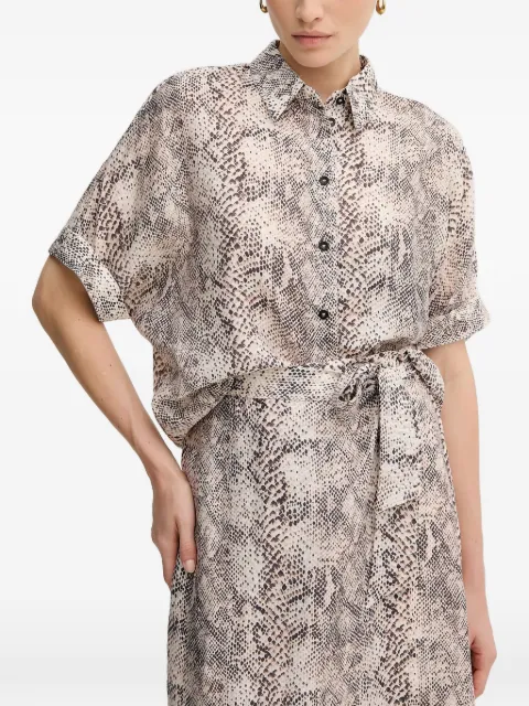 Marc Aurel buttoned patterned shirt