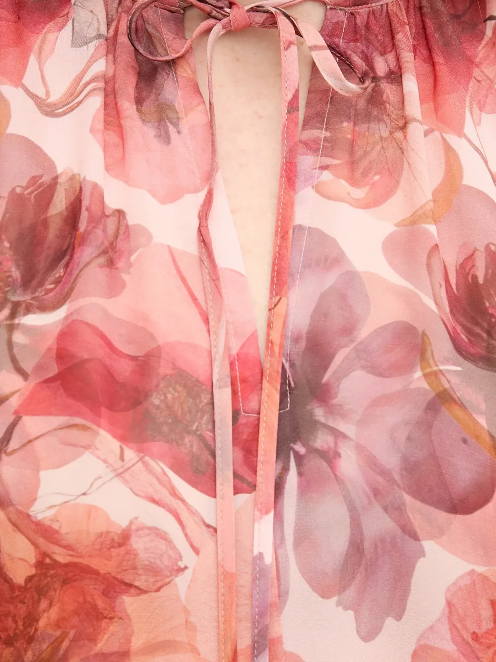 ruffled floral top