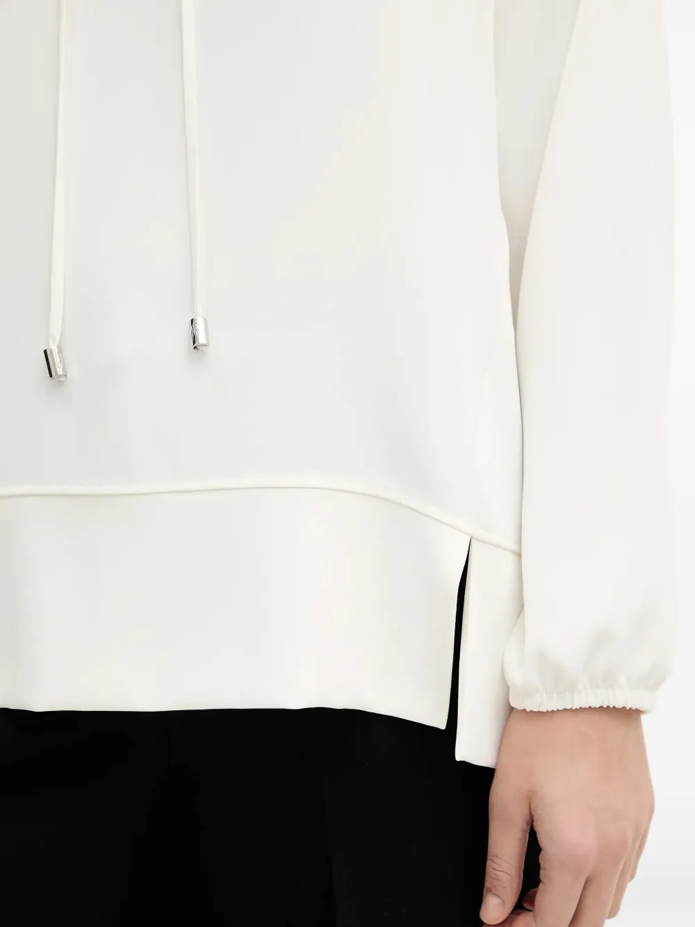 Joseph Ribkoff Hoodie met trekkoord Wit