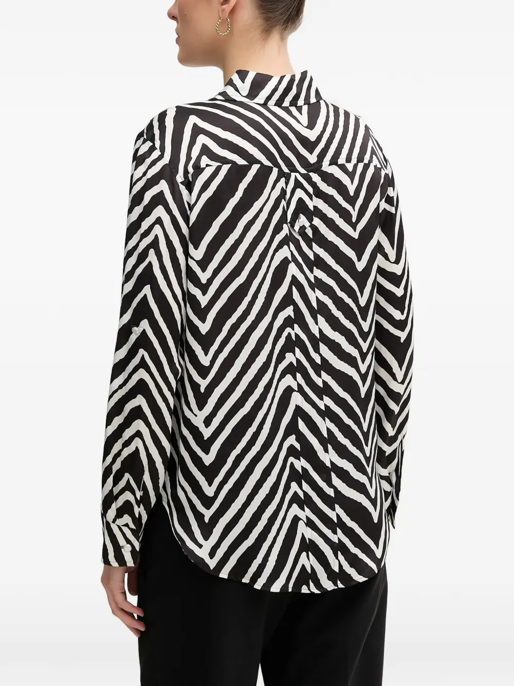  Marc Aurel Zebra-print Shirt - Black 