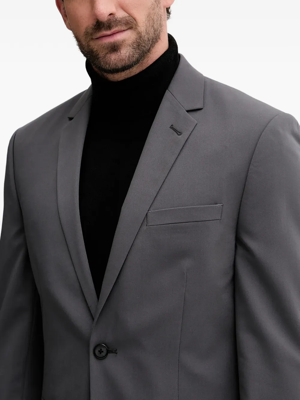Button Slim Suit