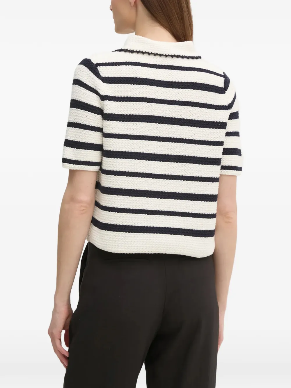  Oui Jersey A Rayas - Blanco 