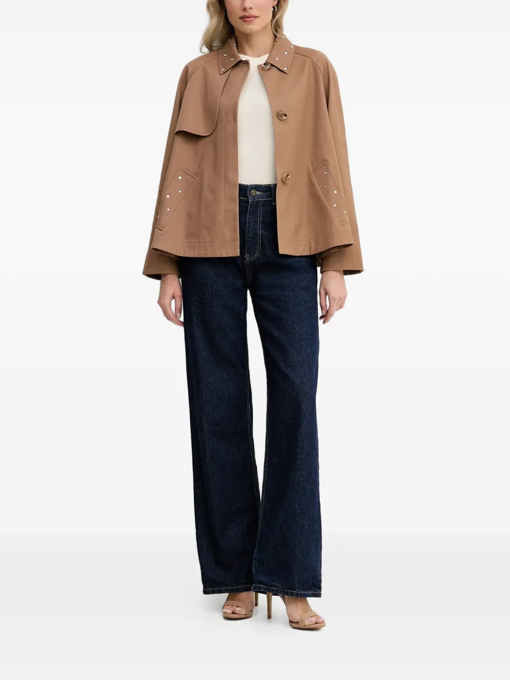  Joseph Ribkoff Embellished Belted Jacket - Neutrals 