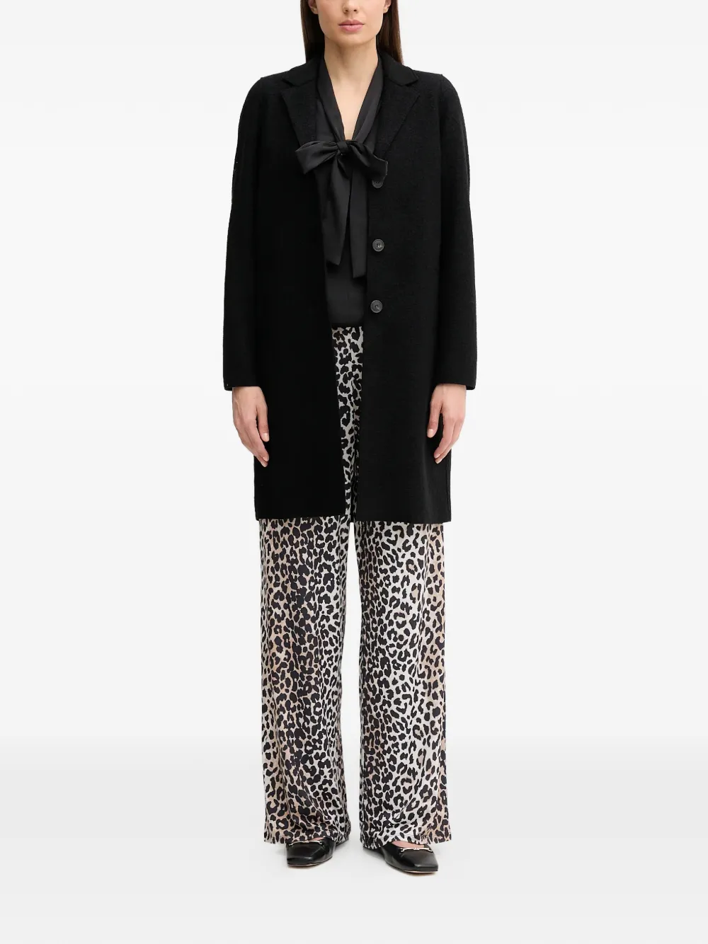 Drawstring Animal-Print Trousers