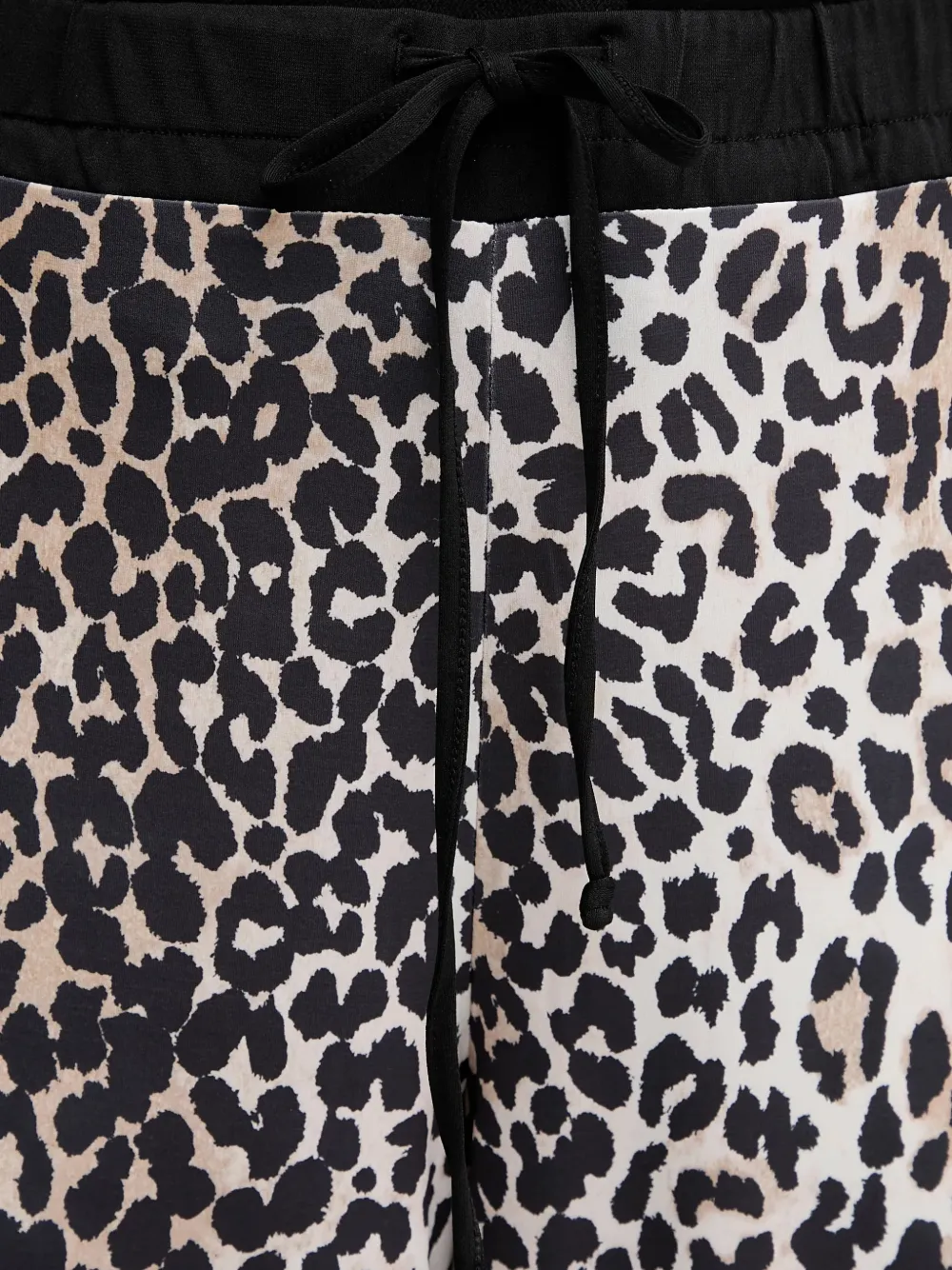 Drawstring Animal-Print Trousers
