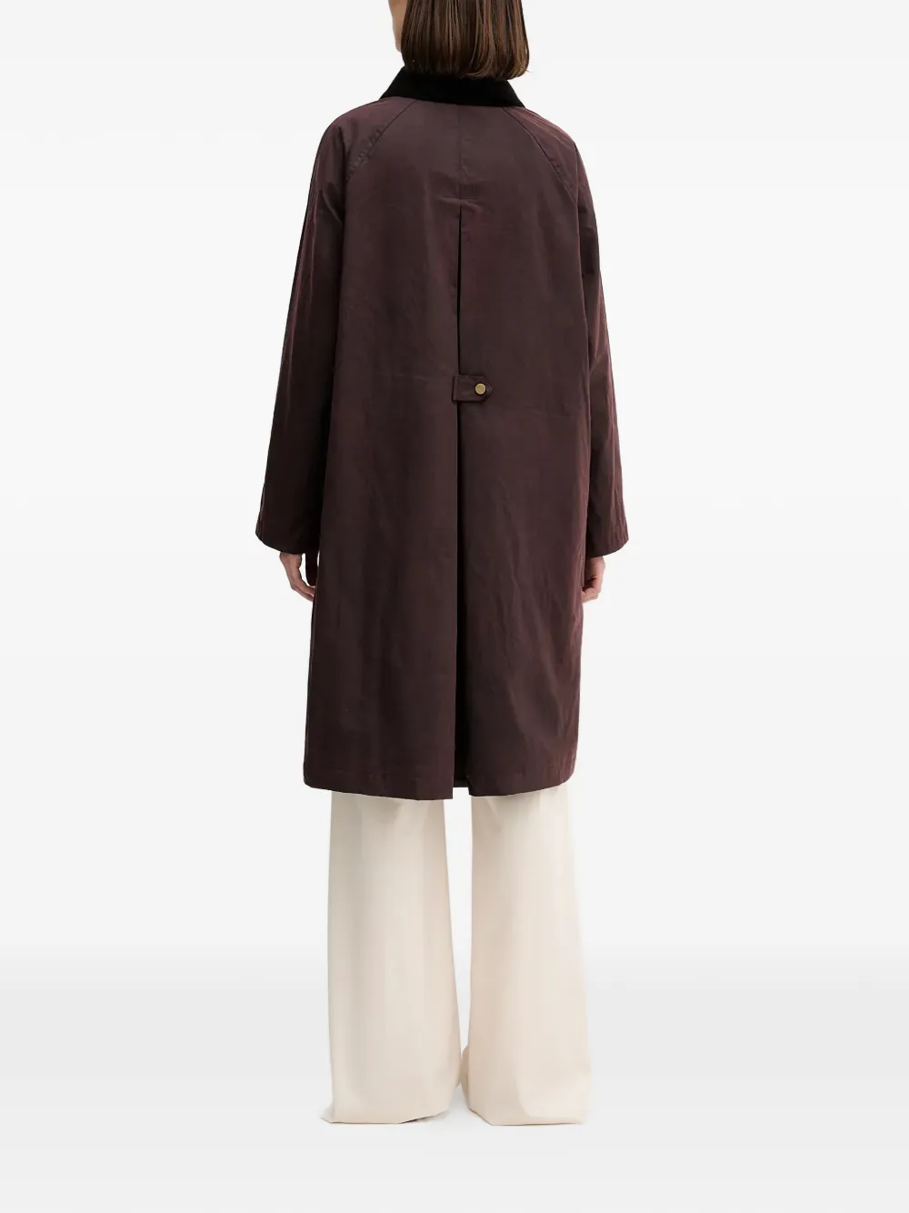  Hoss Intropia Damaris Button Corduroy-collar Trench - Brown 