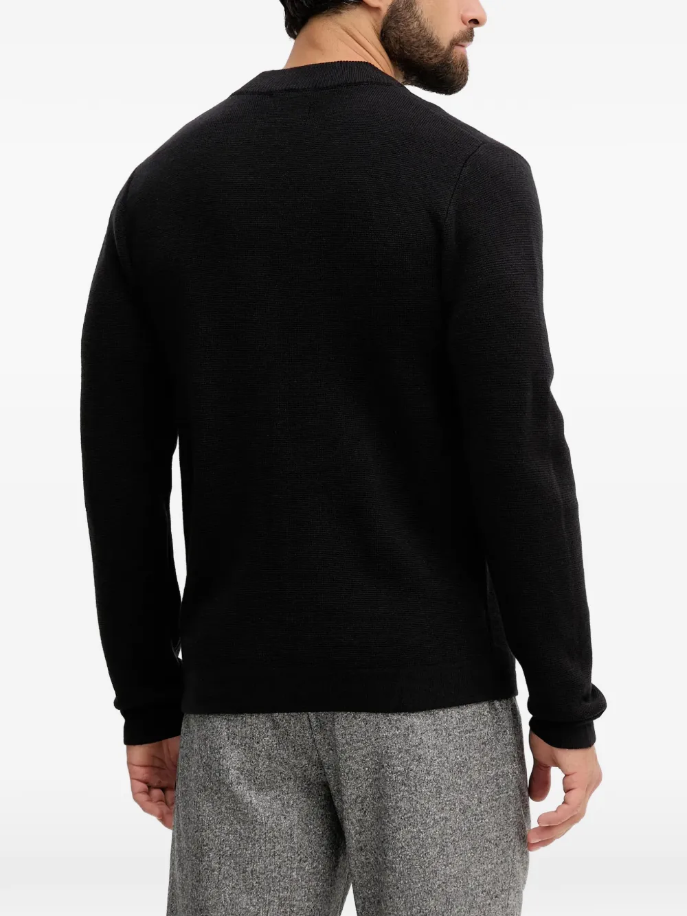  Lindbergh Zip Cardigan - Black 