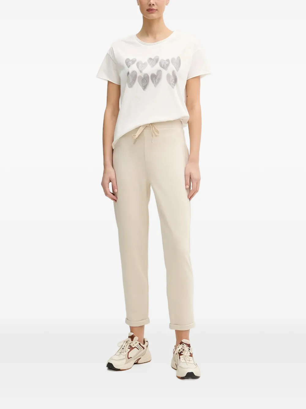 Joseph Ribkoff Broek met trekkoord Beige