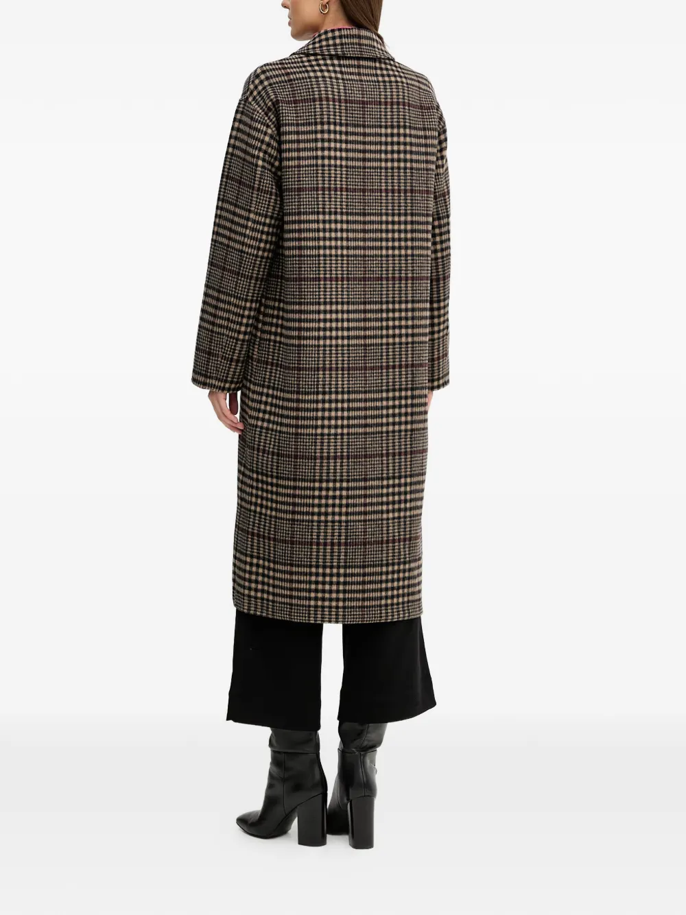  Joseph Ribkoff Checked Collared Coat - Neutrals 