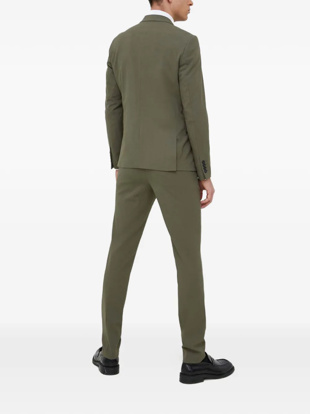  Lindbergh Button Slim Suit - Green 