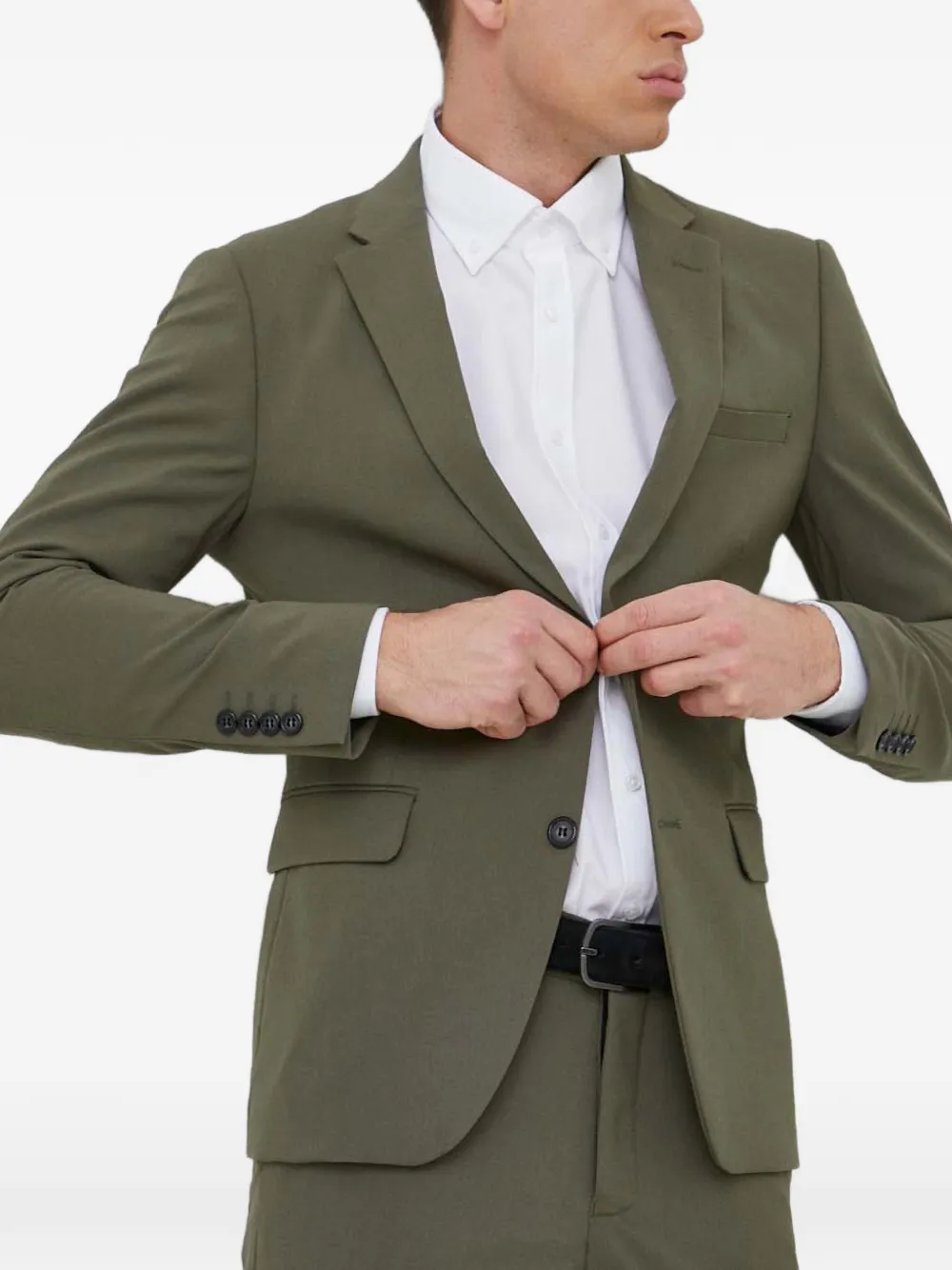 Lindbergh Getailleerd pak Groen