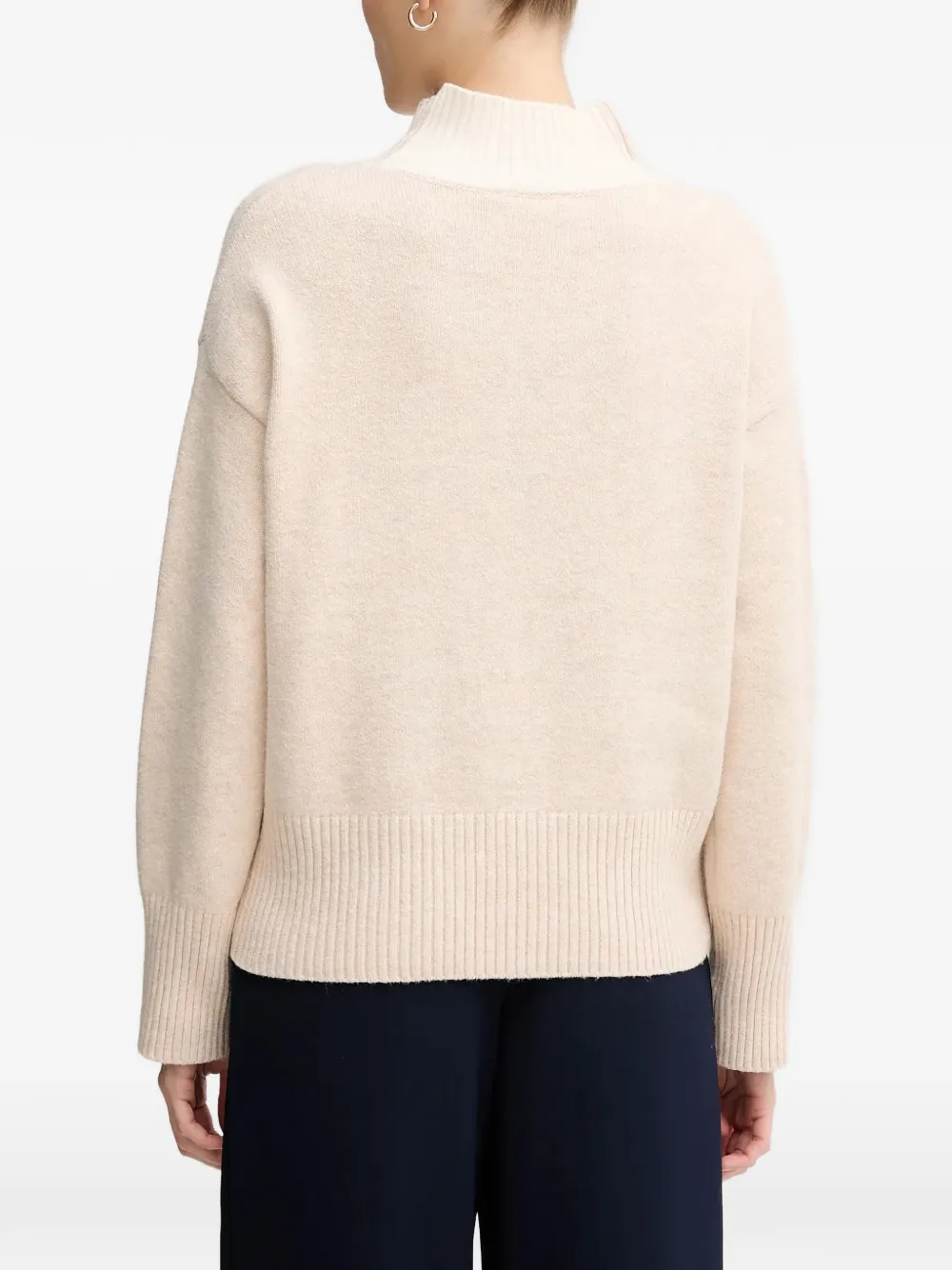  Marc Aurel Turtleneck Ribbed Sweater - Neutrals 